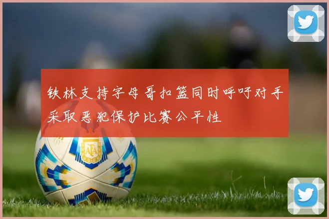 铁林支持字母哥扣篮同时呼吁对手采取恶犯保护比赛公平性